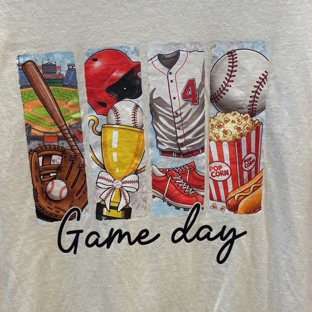 Original Retro Brand Game Day Tee with Red and White Accents
